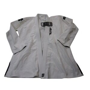 Elite Sports BJJ Gi Jacket Mens 2XL A5 White Technical Jiu Jitsu Kimono Uniform
